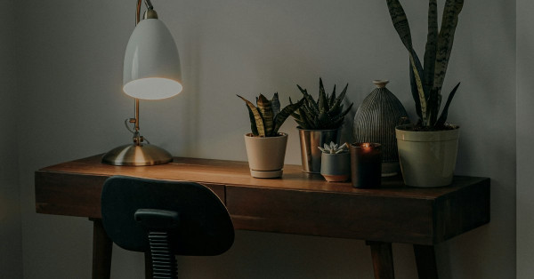 Iluminação certa para o home office